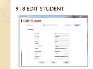 9.18 EDIT STUDENT
 