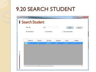 9.20 SEARCH STUDENT
 