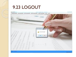 9.23 LOGOUT
 