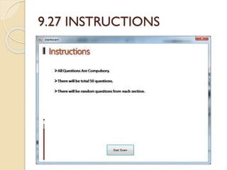 9.27 INSTRUCTIONS
 