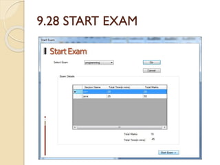 9.28 START EXAM
 