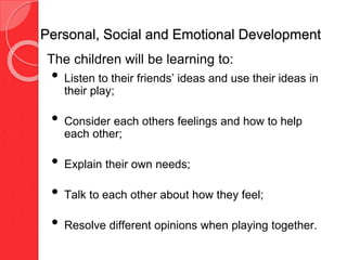 Foundation Stage Curriculum Expectations Presentation | PPTX