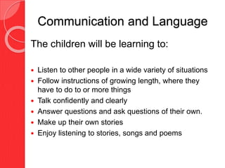 Foundation Stage Curriculum Expectations Presentation | PPTX