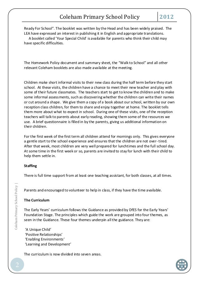 High school homework policy examples image