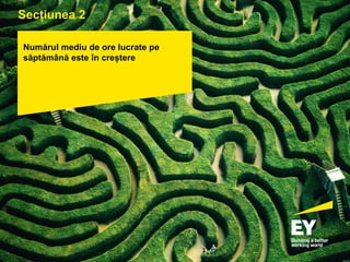 pagina 14
Numărul mediu de ore lucrate pe
săptămână este în creștere
Secțiunea 2
 