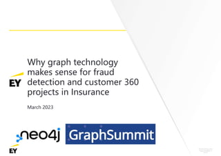 Why graph technology
makes sense for fraud
detection and customer 360
projects in Insurance
March 2023
 