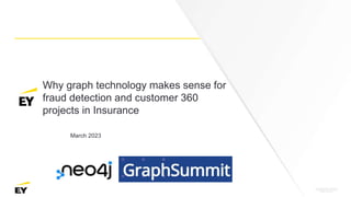 Why graph technology makes sense for
fraud detection and customer 360
projects in Insurance
March 2023
 