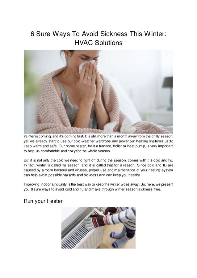 6 Sure Ways To Avoid Sickness This Winter Hvac Solutions