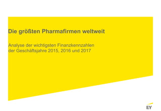 Seite 1
Die größten Pharmafirmen weltweit
Analyse der wichtigsten Finanzkennzahlen
der Geschäftsjahre 2015, 2016 und 2017
 