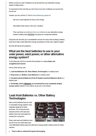 Ez 2024 battery reconditioning