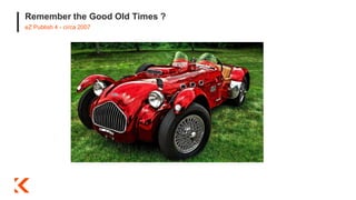 Remember the Good Old Times ?
eZ Publish 4 - circa 2007
 