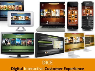 DICE Digital   Interactive  Customer Experience 