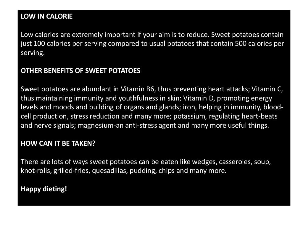 Ezfit Sweet Potatoes Help Weight Loss