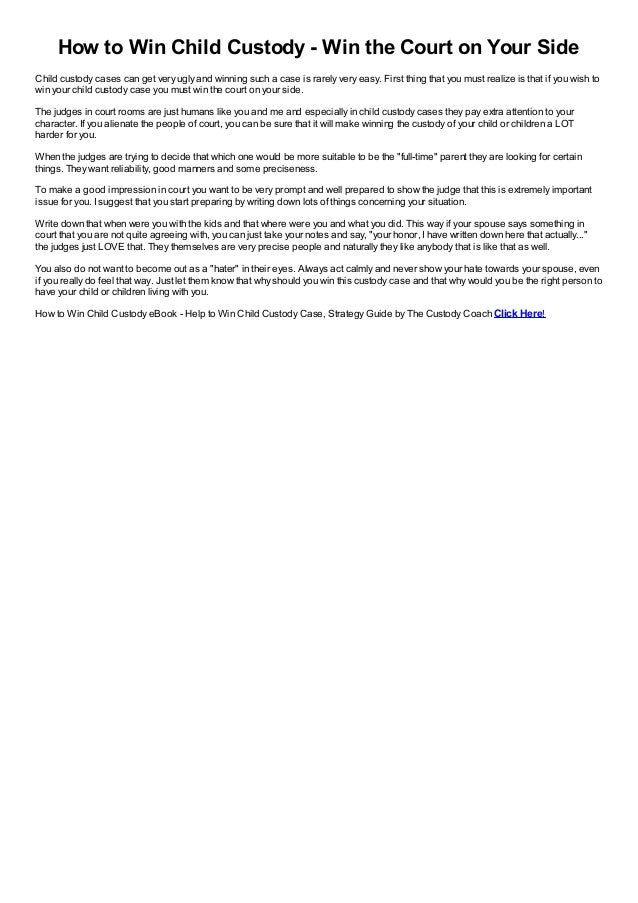 child custody cases