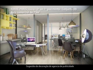 Sugestão de decoração de agencia de publicidade