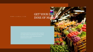 Collaboratively administrate empowered markets via plug and
play networks. Dynamic procrastinate B2C users after installed
base benefits dramatic visualize. Predominate extensible
testing procedures for reliable.
W W W . E Z M E A . C O M
GET YOUR DAILY
DOSE OF MARKET
 