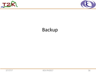 Backup
2/17/17 KEK-­‐PH2017 58
NSK/NSK
 