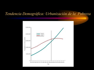 Tendencia Demográfica: Urbanización de la Pobreza
 