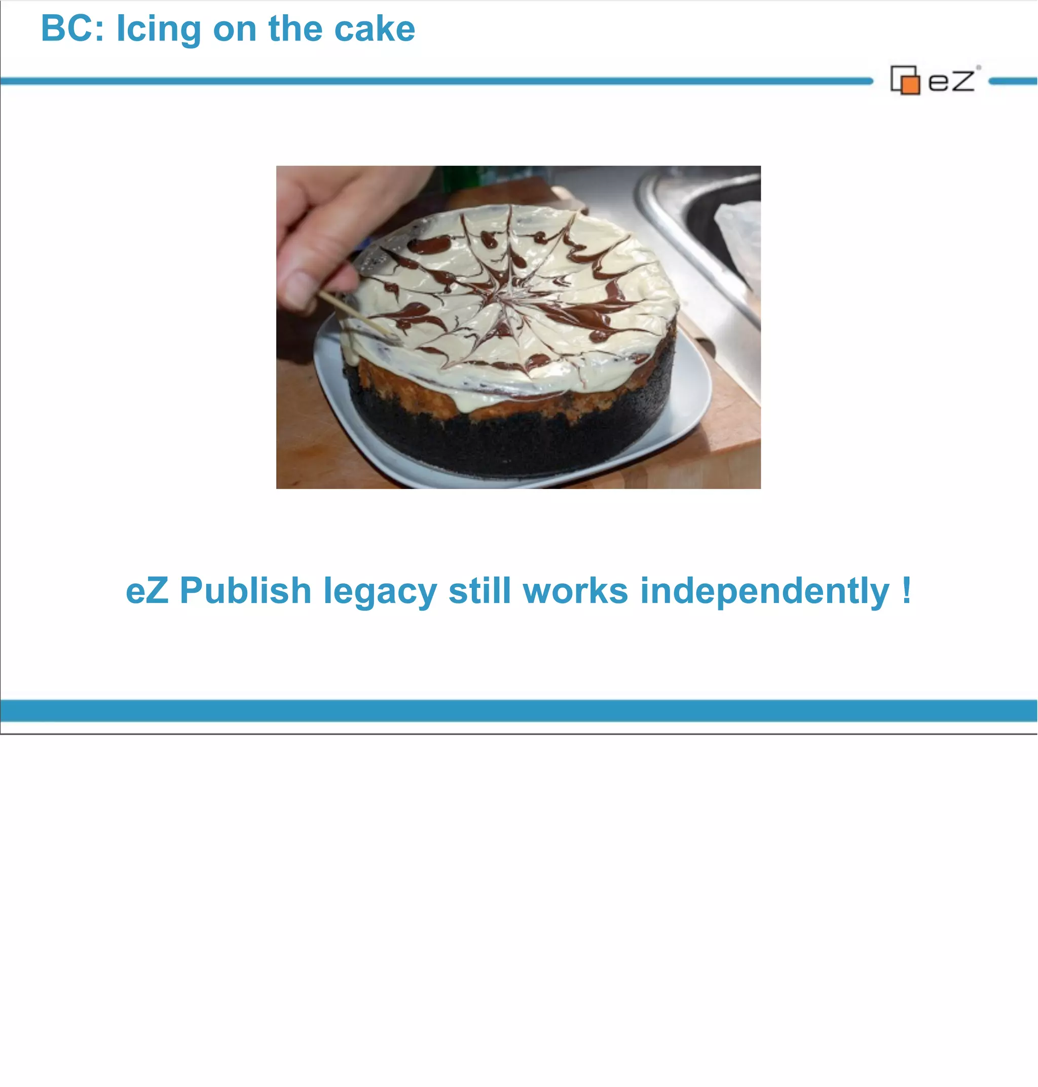 From Symfony components to Full Stack




vendredi 30 novembre 12

When we started to do some prototyping, we needed to dive deep into the
Symfony components, to understand how they work together. We also
needed to be sure that they were loosely coupled.
So we started to use only some of them + Twig
 