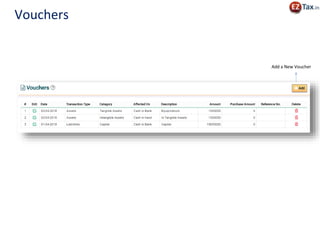 Add a New Voucher
Vouchers
 