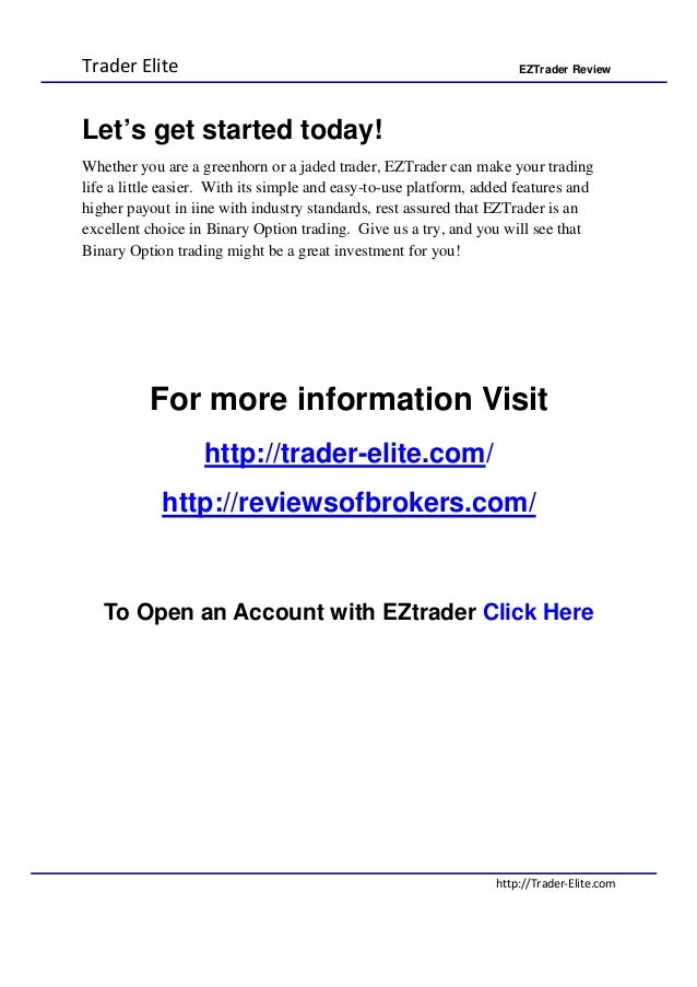Eztrader review