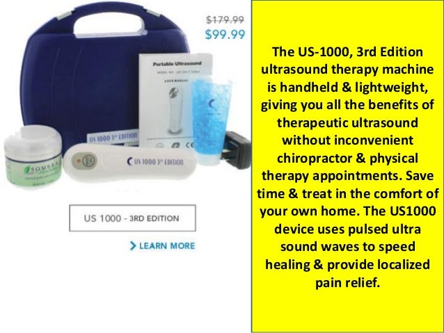 Ez ultrasound best home ultrasound therapy machine