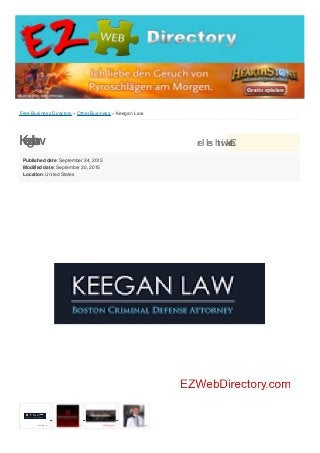 Free Business Directory » Other Business » Keegan Law
CheckwithsellerKeeganLaw
Published date: September 24, 2015
Modified date: September 30, 2015
Location: United States
 