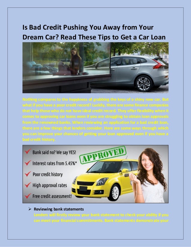 check if you can get car finance