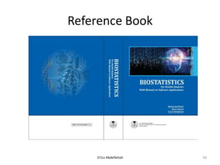 Reference Book
D Ezz Abdelfattah 52
 