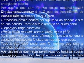 A fonte alcança o rio, desfazendo no próprio seio a lama que lhe atiram.         Sustentemos o coração nas águas vivas do bem inexaurível.         Procuremos a boa partedas criaturas, das coisas e dos sucessos que nos cruzem a lide cotidiana. Teremos, assim, o espelho de nossa mente voltado para o bem, incorporando-lhe os tesouros eternos, e a felicidade que nasce da fé, generosa e operante, libertar-nos-á dos grilhões de todo o mal, de vez que o bem, constante e puro, terá encontrado em nós seguro refletor. EMMANUEL - Psicografado por Francisco Cândido Xavier