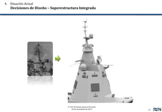 22
F-110: El Camino hasta el Presente
24 de noviembre de 2015
4. Situación Actual
Decisiones de Diseño – Superestructura Integrada
 