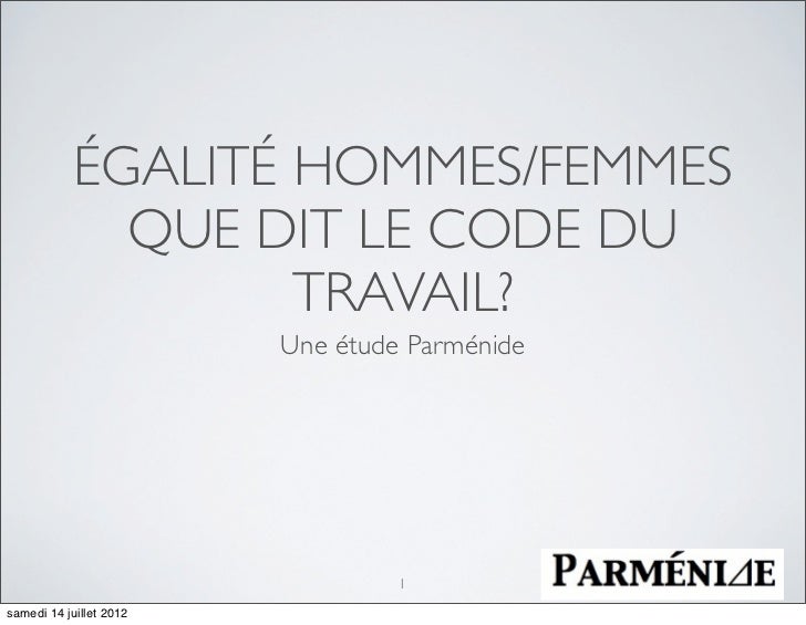 L Egalite Professionnelle Hommes Femmes