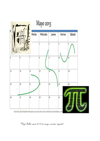 *Pepí Bello nació el 13 de mayo, escritor español
 