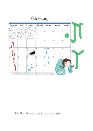 *Félix María Samaniego nació el 12 de octubre de 1745
 