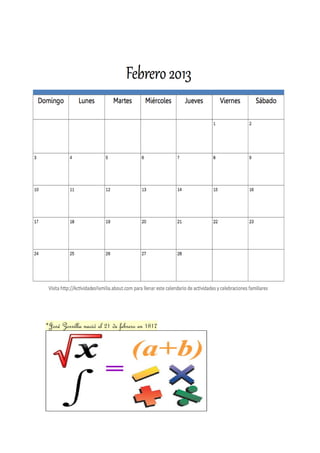 *José Zorrilla nació el 21 de febrero en 1817
 