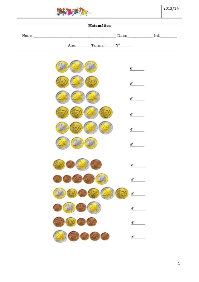 2013/14

E. Especial
Matemática

Nome:_____________________________________________ Data:______________ Inf._________
Ano:...
