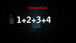 Integration.

1+2+3+4

 