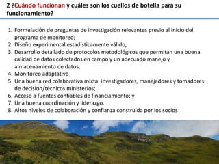 Las redes andinas de investigación- observatorios de largo plazo para llenar brechas de conocimiento 