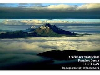 Las redes andinas de investigación- observatorios de largo plazo para llenar brechas de conocimiento 