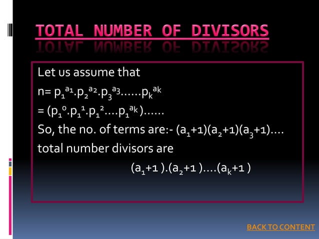 Fundamental theorem of arithmatic | PPSX | Physics | Science