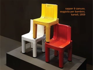 sapper & zanuso,
seggiola per bambini,
kartell, 1959
 