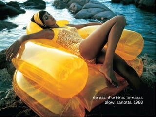 de pas, d’urbino, lomazzi,
blow, zanotta, 1968
 