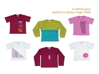 el ultimo grito,
summer to spring, magis, 2005
 