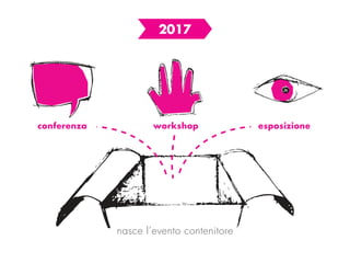 conferenza workshop esposizione
nasce l’evento contenitore
2017
 