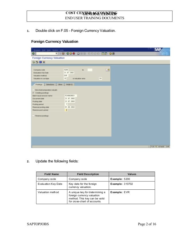 F 05 Foreign Currency Valuation - 