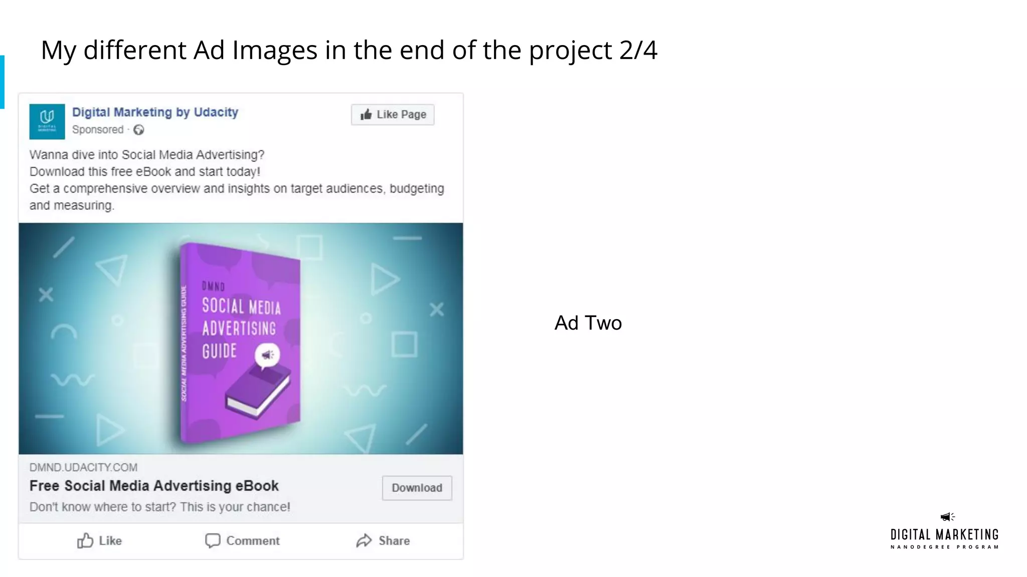 My different Ad Images in the end of the project 2/4
Ad Two
 