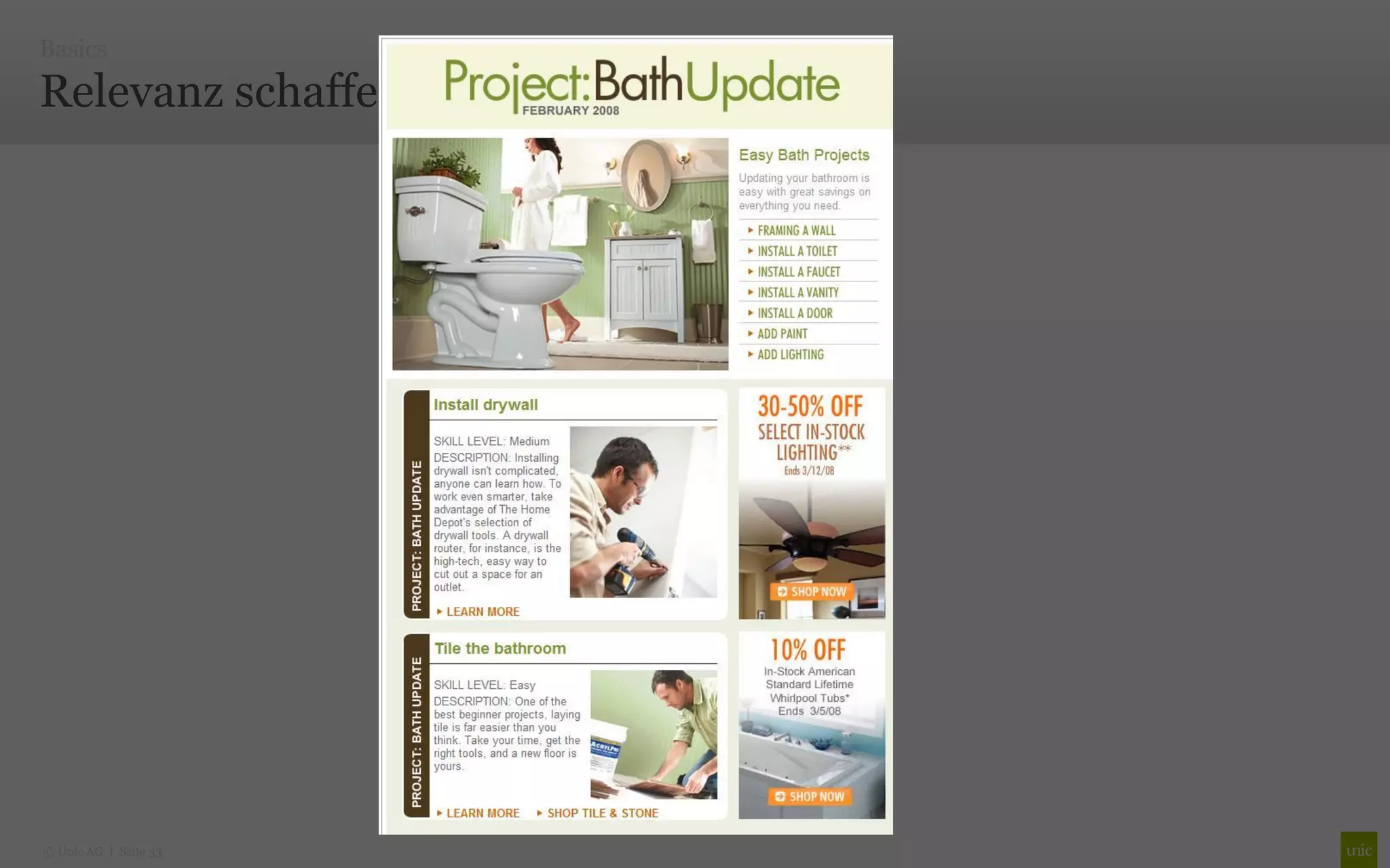 Basics

Relevanz schaffen




© Unic AG | Seite 33
 