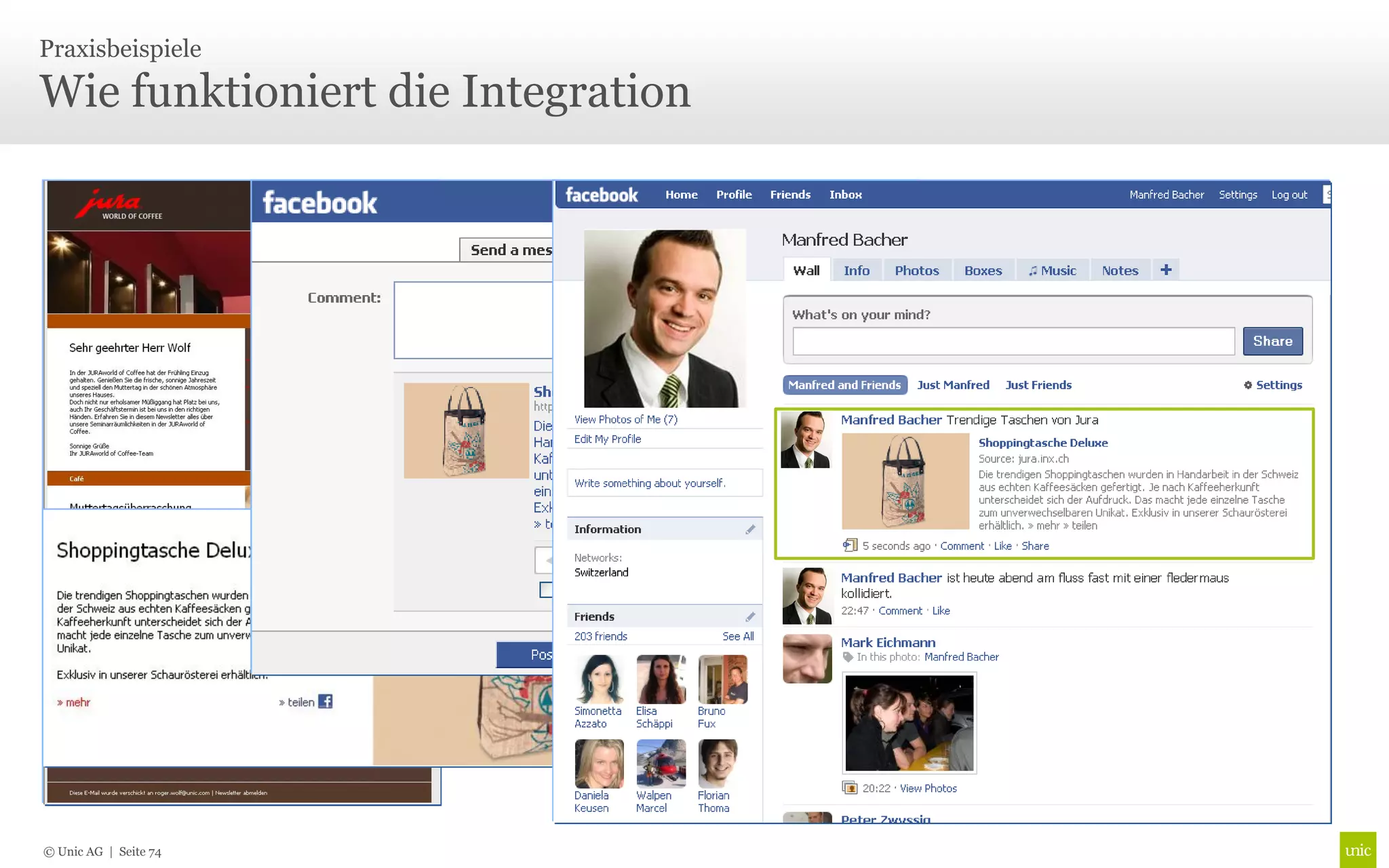 Praxisbeispiele

Wie funktioniert die Integration




© Unic AG | Seite 74
 