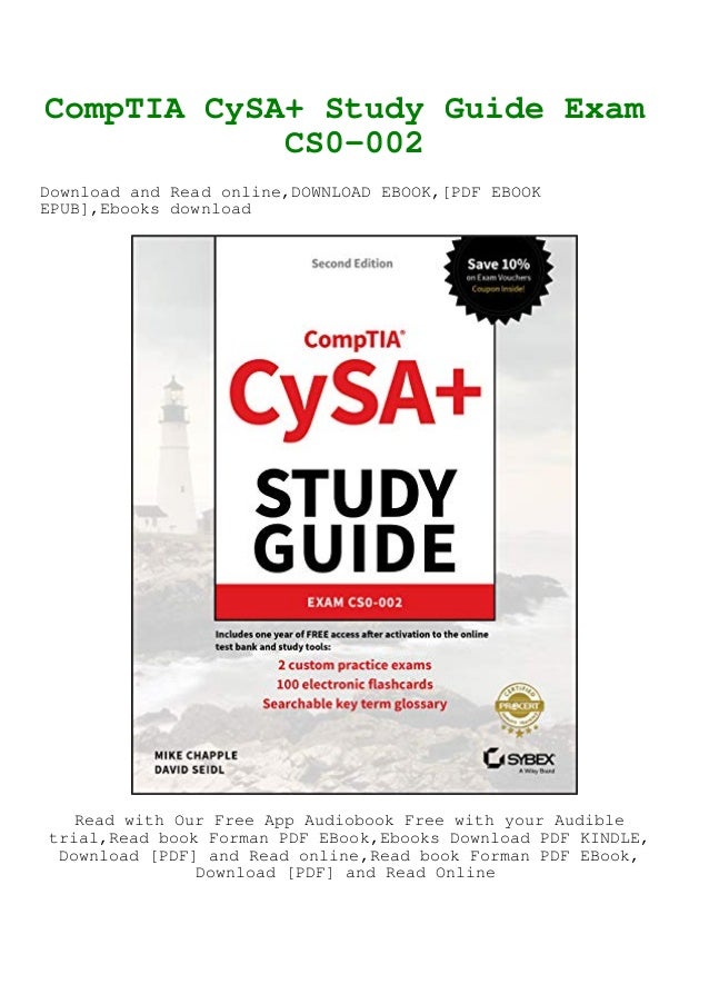 Download Comptia Cysa Study Guide Mike Chapple David Seidl Free Books