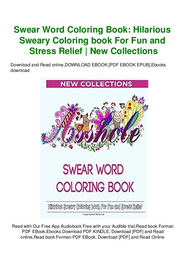 Download F R E E D O W N L O A D R E A D Swear Word Coloring Book Hilariou